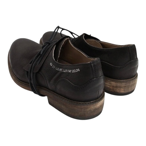 John Fluevog Warde Black Leather Oxford Unisex Handcrafted Shoes Men’s 7 Women 9 - Picture 2 of 16